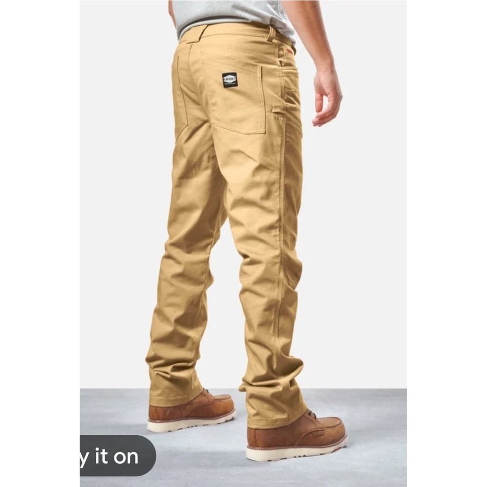 Brunt Torra Canvas Pants 40 X 32 Brown Workwear Utility Prep Y2K Tactical Mens
